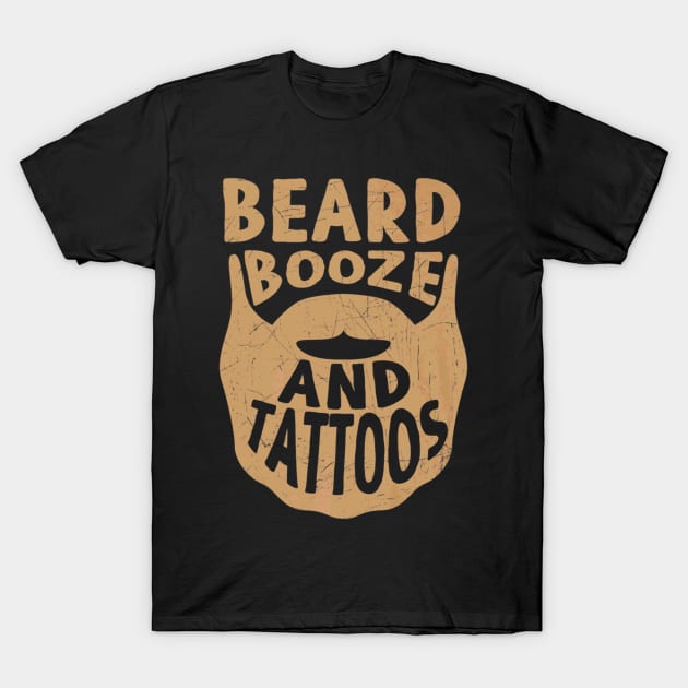 Beard Awesome Men Have Tattoos And Beards Tattoo T-Shirt by Macy XenomorphQueen